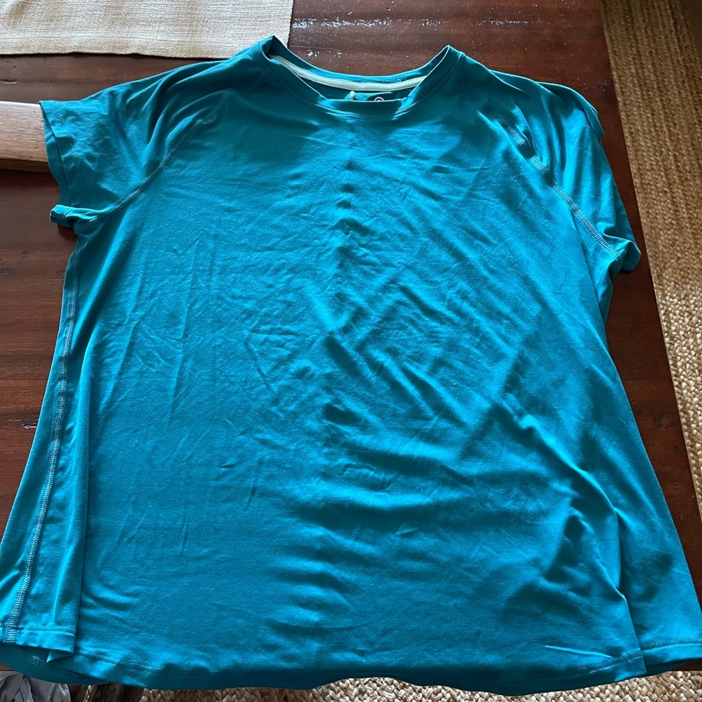 Champion Teal Athletic Workout Top Size XXL EUC